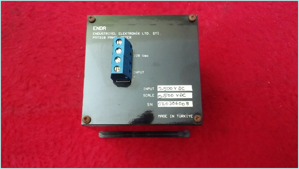 ENDA PM310 PANEL METER DC VOLTMETRE 0-500VDC